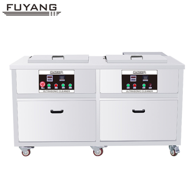 quality Twin Tank 61L 40khz منظف بالموجات فوق الصوتية لأجزاء الطائرات أجزاء مضخة أنظمة وقود المحركات البحرية factory